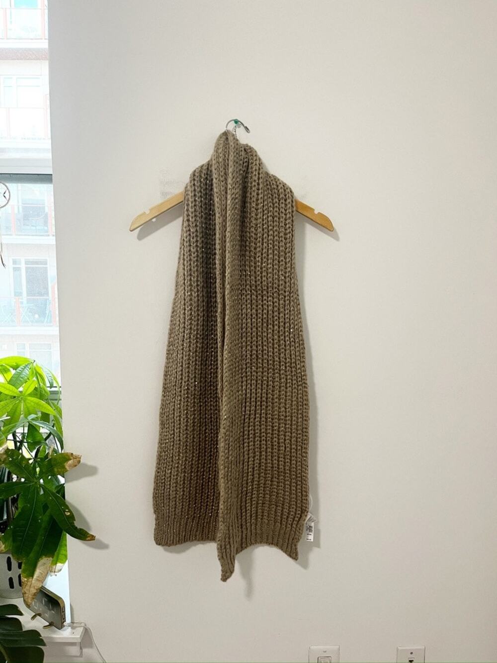 NEW Gap Shine Scarf in Brown